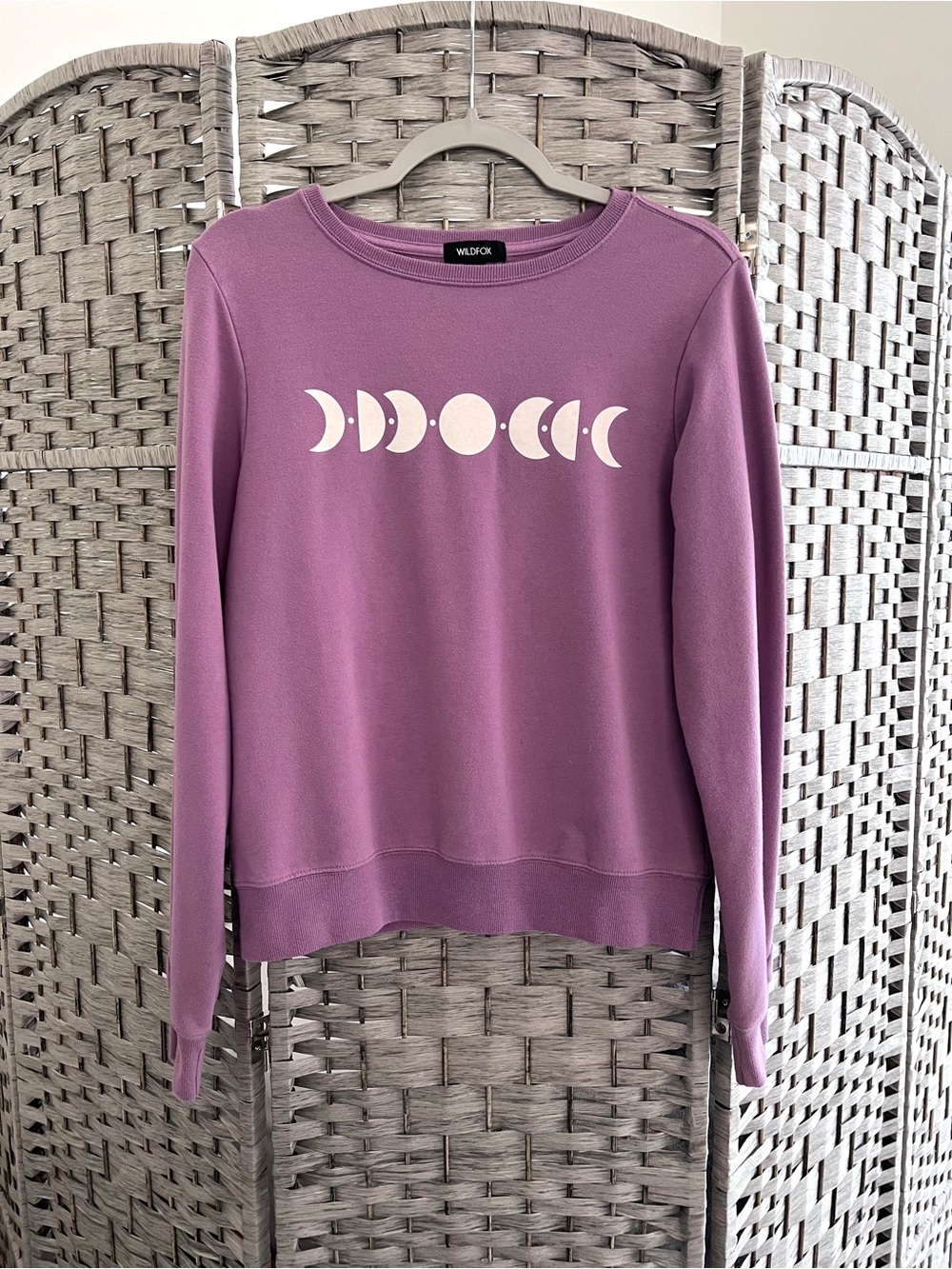 Wildfox Mauve Crewneck Sweatshirt with Black Label